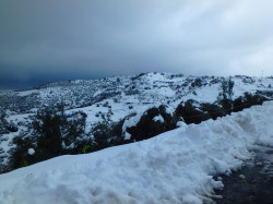 Sneeuw-op-Kreta-Griekenland-Winter