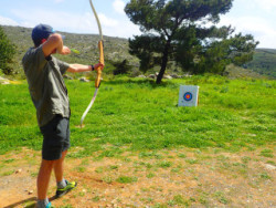 Boogschieten op Kreta Griekenland