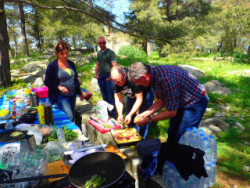 Koken in de natuur op kreta