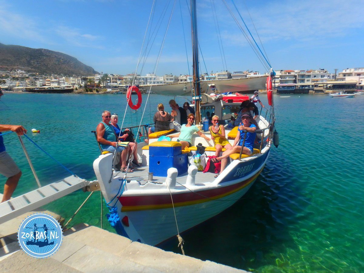 Een dagje varen met de zorbas boot uit Chersonissos